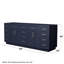 Base de meuble-lavabo double autoportante de 83 po Beckett-128067417-134435471