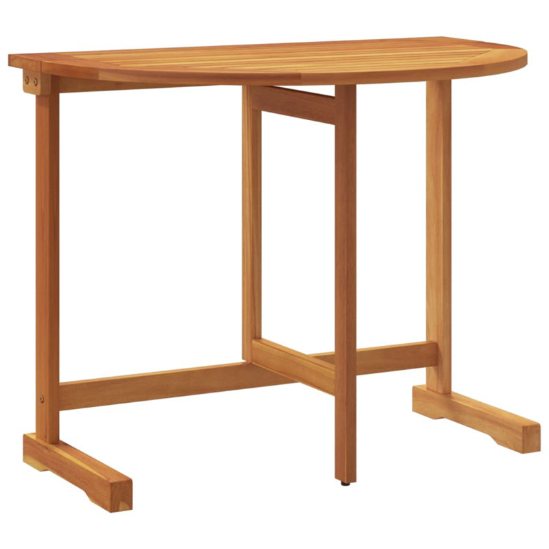 2 - Person Wood Patio Dining Set with Rectangular Table