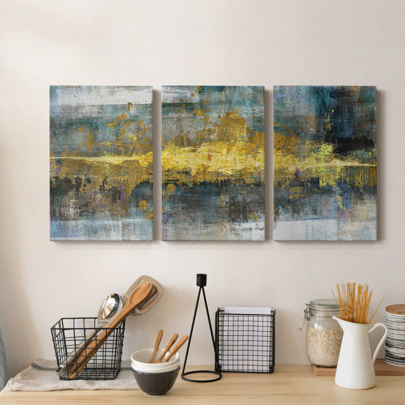 " Frequency " 3 - Pieces, 40" H x 30" W x 1" D