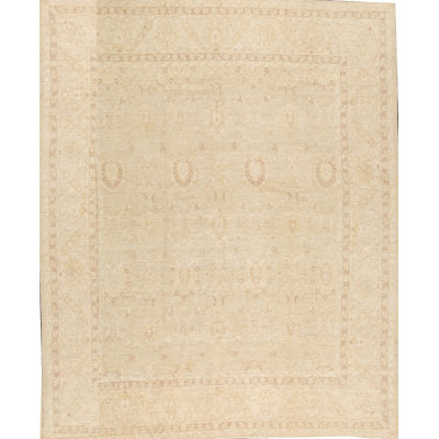 Ziegler Hand-Knotted High-Quality Beige Area Rug