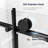 60" x 73" Soft Closing Sliding Frameless Shower Door, 8mm Easy-Clean Explosion-Proof Glass, Matt Black