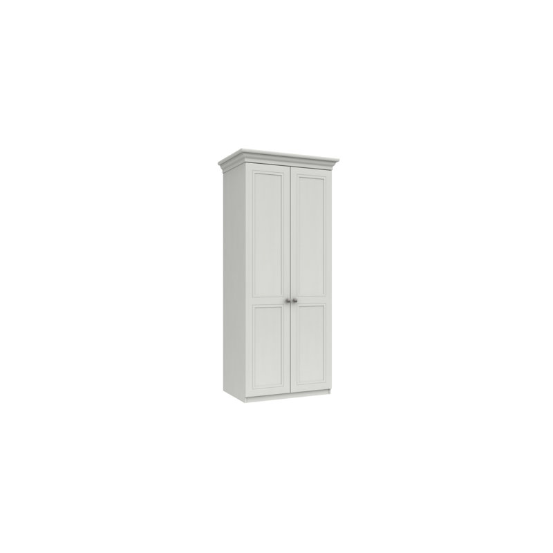 Wisbech 2 Door Manufactured Wood Wardrobe, White