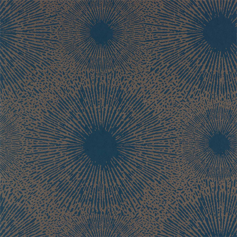 Anthology Perlite 10.05m x 68.6cm Wallpaper Roll, Lapis / Copper Ore
