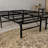 King Black Steel Platform Bed - Foundation Heavy Duty, No Box Spring, Quick Setup In Design, 5 Minute Installation, Underbed Storage Space-543006023