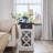 Nightstand End Table With Charging Station And Adjustable Shelf
