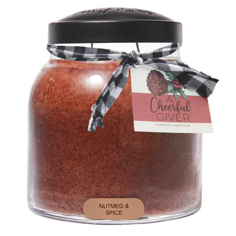 A Cheerful Candle LLC Nutmeg And Spice Scented Jar Candle