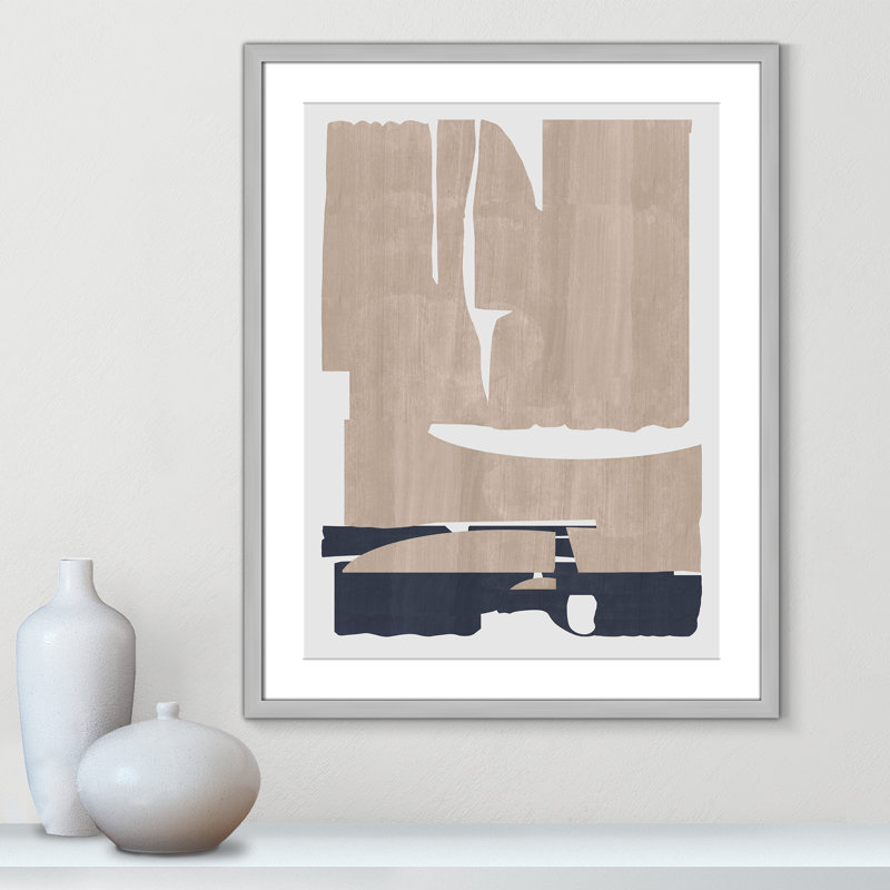 Impression «Deep Golden Brown I» par Cartissi, 23.5'' W x 29.5'' H, Imprimé mat, Matte Silver