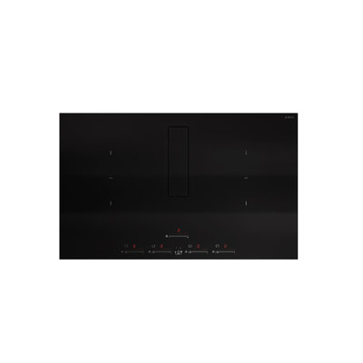 Elica Nikola Tesla 600 Cubic Feet Per Minute Convertible Induction Cooktop Vent with Mesh Filter Black