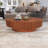 Handcrafted Relief Oval Coffee Table-162514195
