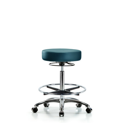 Keson Adjustable Height Ergonomic Lab Stool with Footrest