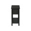 Table d'appoint à 2 niveaux en placage noir, tiroir pour maximiser le rangement, table de chambre à coucher et de salon avec tiroir, placage, mise à niveau