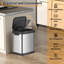 Stainless Steel Kitchen Rubbish Bin - 25.84 L