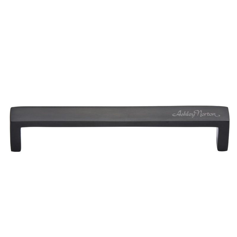 Cabinet 4" Center to Center Bar Pull, 6", Flat Black