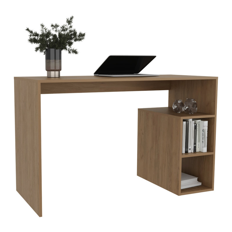 Bureau en chêne naturel de 47 po - Conception fonctionnelle pour un environnement productif avec finition pour améliorer l'apparence de votre bureau personnel