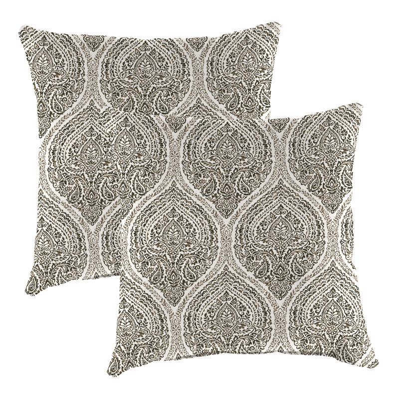 16" x 16" Outdoor Throw Pillow (Set of 2), Gray