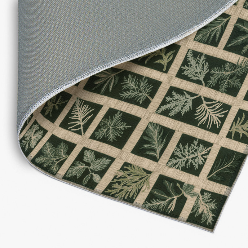 Tapis d'intérieur et d'extérieur vert Nature