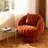 Upholstered Swivel Accent Chair Barrel Chair With Pillow (Set of 4)-2010476527