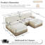Canapé en U avec frange et conception modulaire pour le salon-298132494-298977207