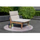 Lujane Teak 4pc Outdoor Patio Seating Set with Cushions