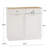 Two Drawers And Two-Compartment Tilt-Out Trash Cabinet