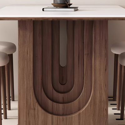 Simple rectangular dining table