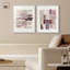 «Tonal Gridwork Duo», reproduction d'art sur toile encadrée par Art Remedy, cadre en noyer, 20 x 24-831300070-831300072