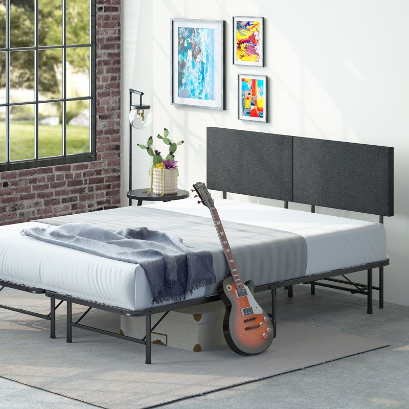 Francella Upholstered Metal Platform Bed, California King