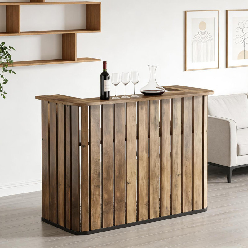 Table de bar à liqueur de style naturel, unité de bar (table seulement)