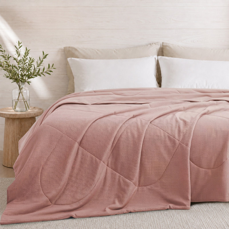 Couverture pour lit Peace Peace, Très grand lit, Rose