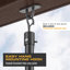 Mule 20" Matte Black Wet Rated Outdoor Plug-In Ceiling Fan with Pull Chain
