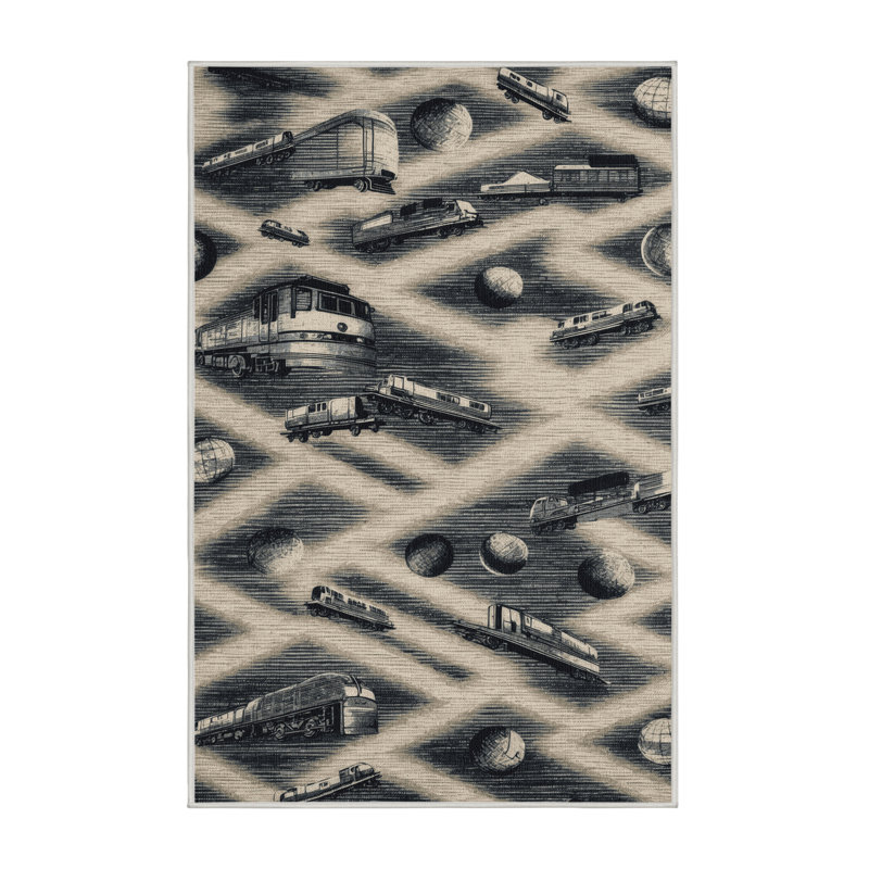 Tapis beige lavable à la machine, Tapis de couloir 2 pi x 4 pi
