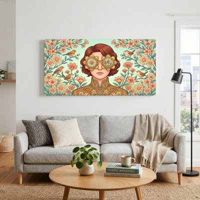 Floral Steampunk, reproduction d'art sur toile, ensemble de 1
