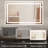 Chevaliers Rectangle Wall Mounted LED Bathroom Mirror Frontlit & Backlit LED Bathroom Vanity Mirror Light-1596775727
