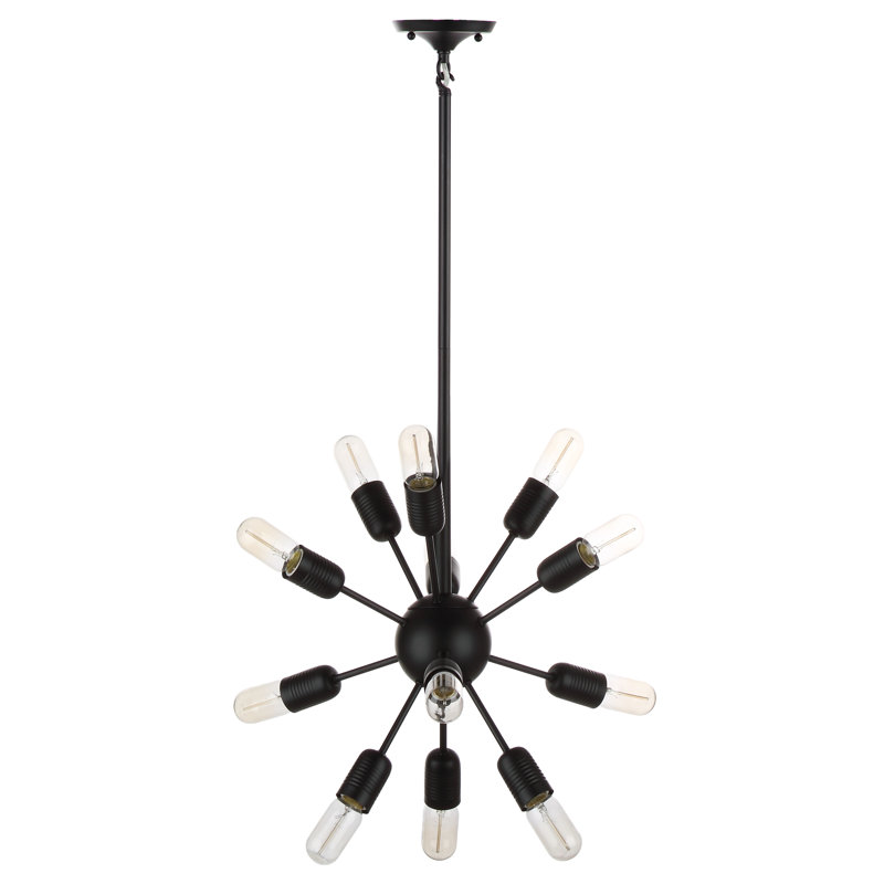12 - Light Sputnik Sphere Chandelier, Black