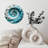 Swirl Ocean Clock