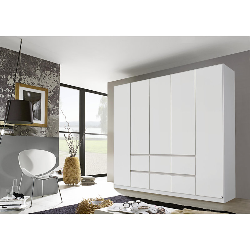 Mainz 5 Door Wardrobe, Alpine White