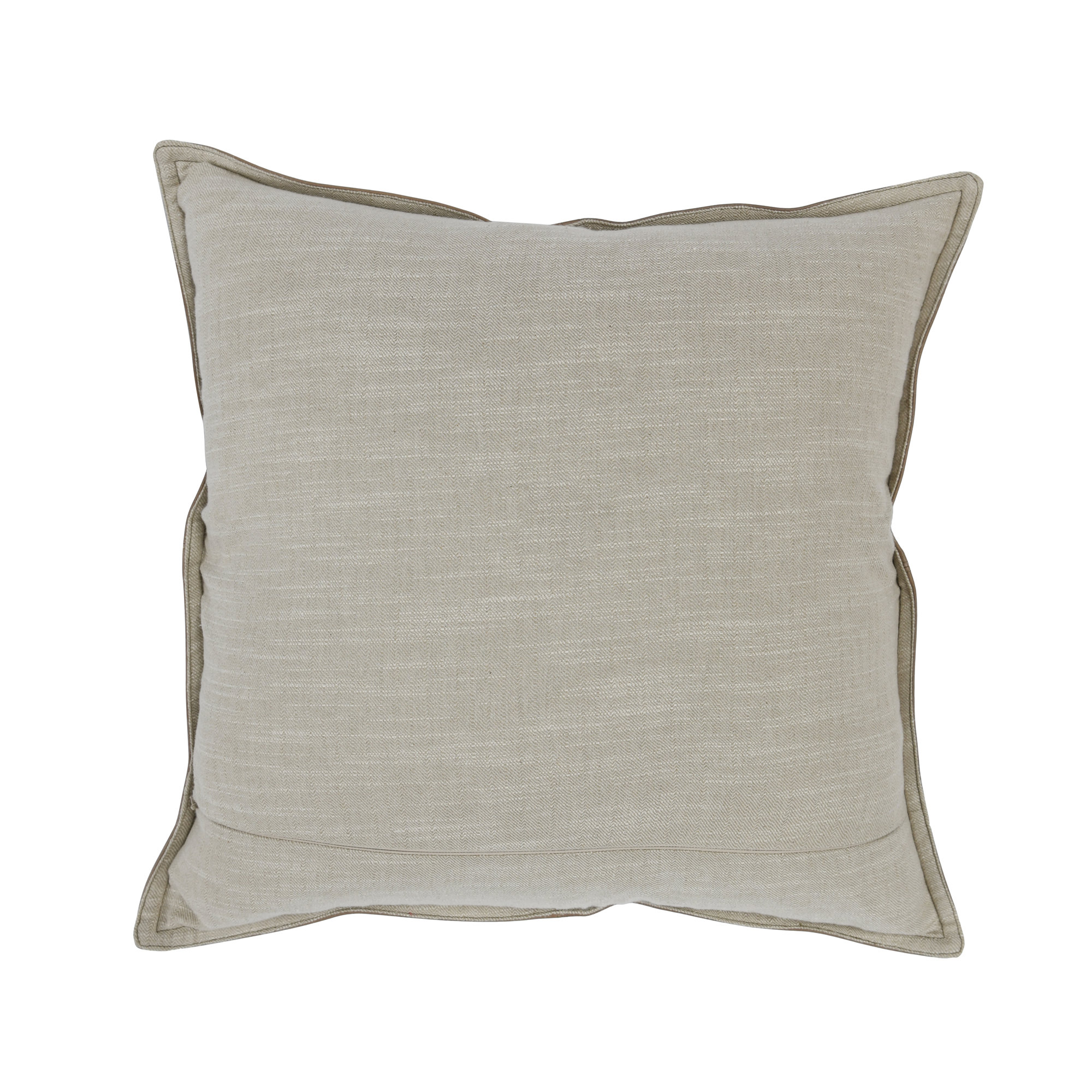 Cutler Throw Pillow, Taupe, Square 22"