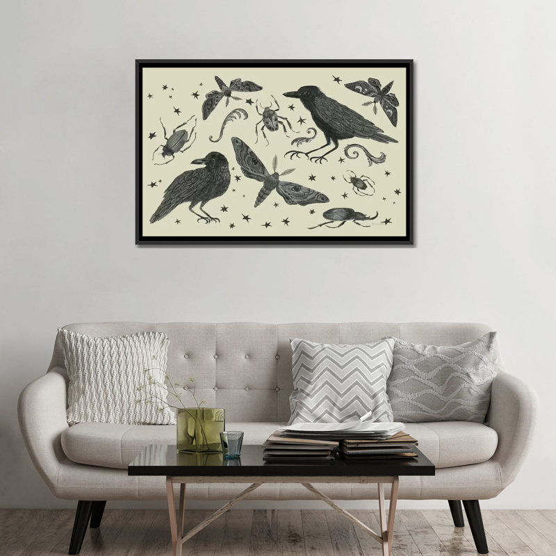 « grande tasse v », impression sur toile, H 18 po x l 26 po x P 1,5 po, Toile avec cadre noir, Pas de tapis