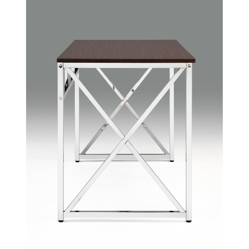 Bureau brun / - 23,26 po Largeur, surface, mobilier contemporain fonctionnel, poids de 39,44 lb, bureau de 47 po de largeur, élégant