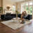 2 Piece 3 Seat Sofa Set (Black)