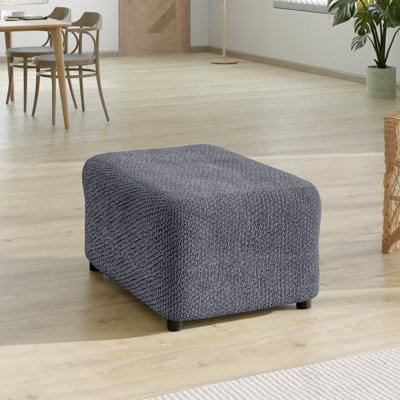 Stretchy Slipcover for Ottoman - Soft to Touch & Easy to Clean - Velvet Collection