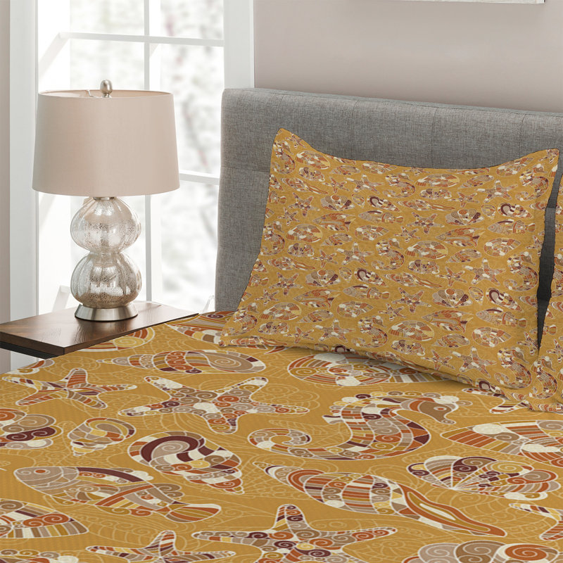 Hypnotic Coverlet, King Bedspread + 2 Shams