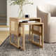 Cinna Solid Wood Nesting End Table