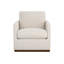 Leather Swivel Club Chair