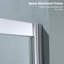 Porte de douche coulissante simple en verre trempé l 60 po x H 72 po-92618930