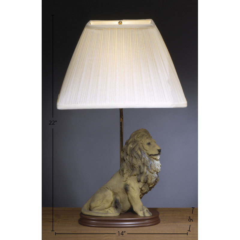 Lampe de table 22 "avec abat-jour Chinasa