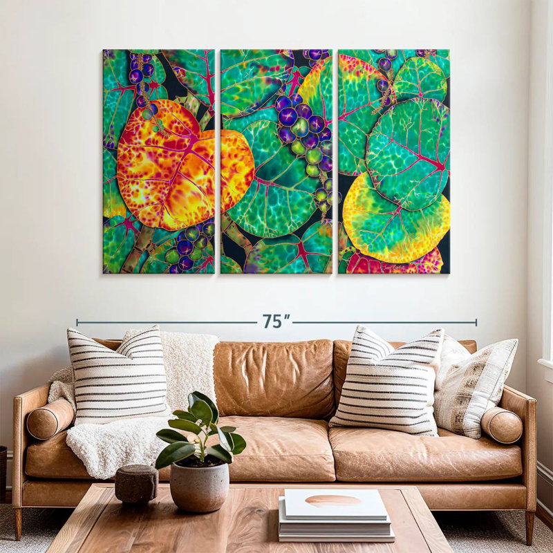 Harnek Seagrape, 42" H x 65" W