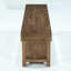Banc de 63 po en bois massif avec rangement ouvert