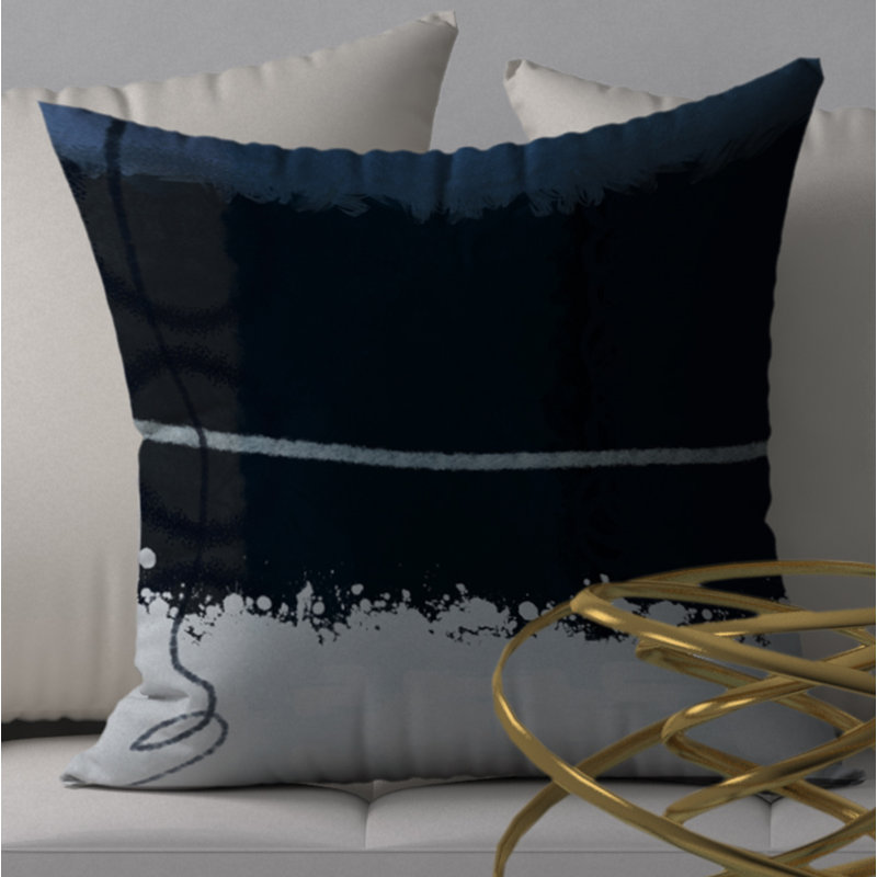 Housse de coussin décorative carrée renommée passionnée/insert, H 24 po x l 24 po
