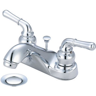 Centerset Bathroom Faucet with Drain Assembly